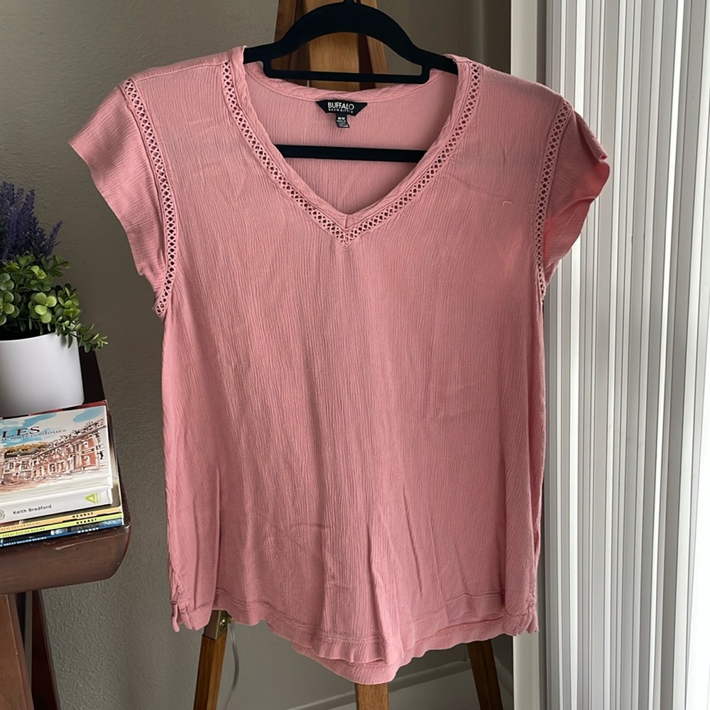 Pink Blouse by Buffalo David Bitton